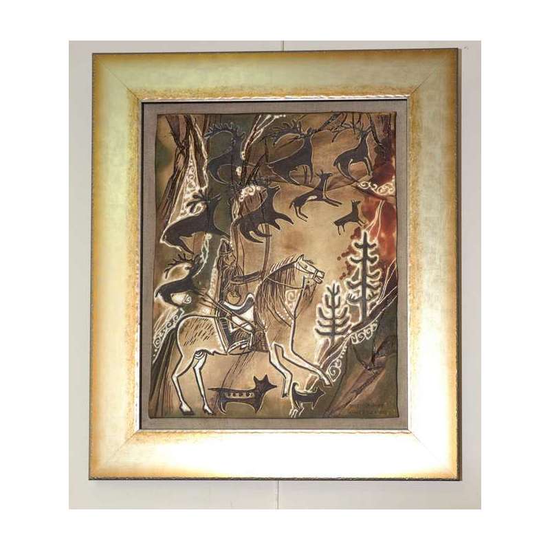 ПАННО декоративное Арт.008/2 Роспись: глазури, соли, пигменты.
50*40см.
2016г.